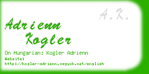 adrienn kogler business card